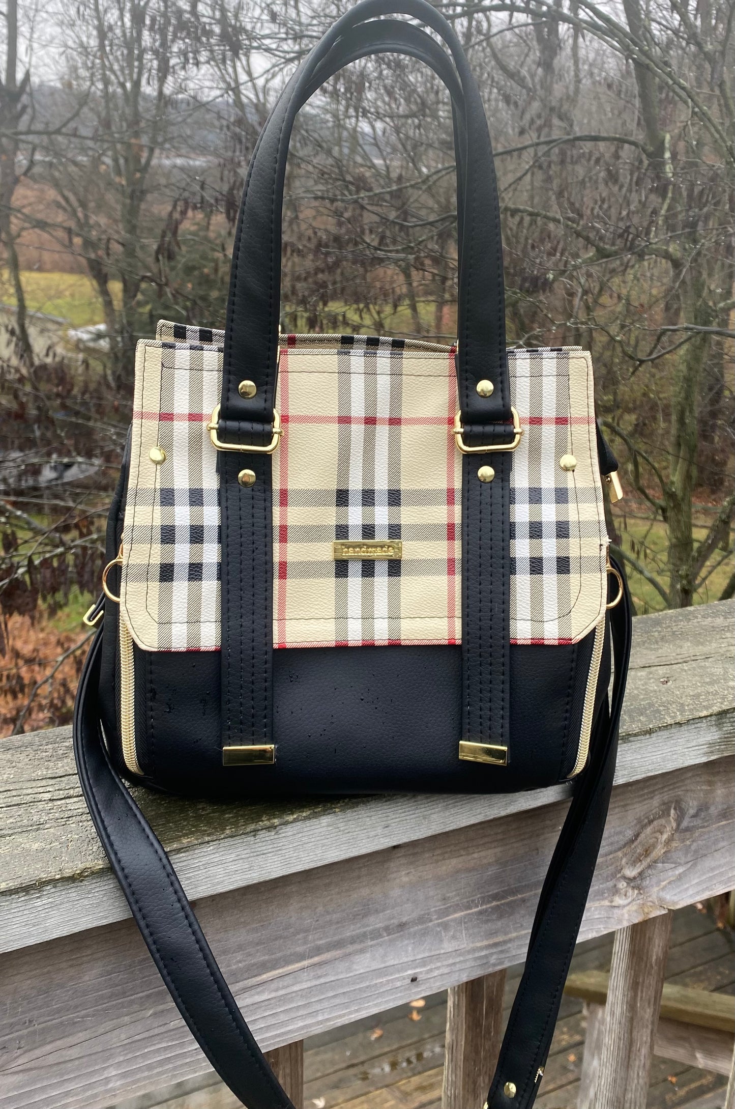 Plaid Vadon Handbag