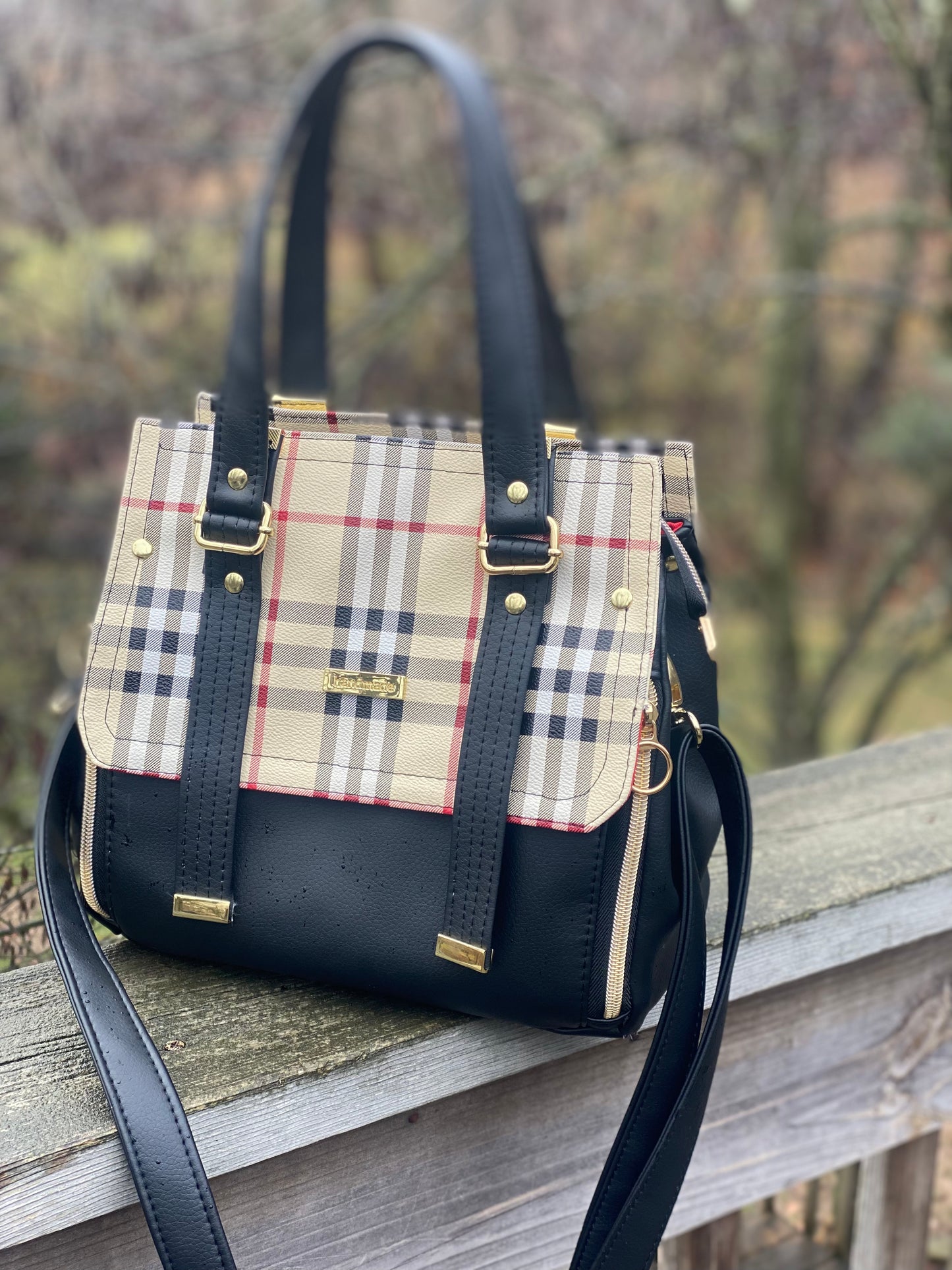 Plaid Vadon Handbag