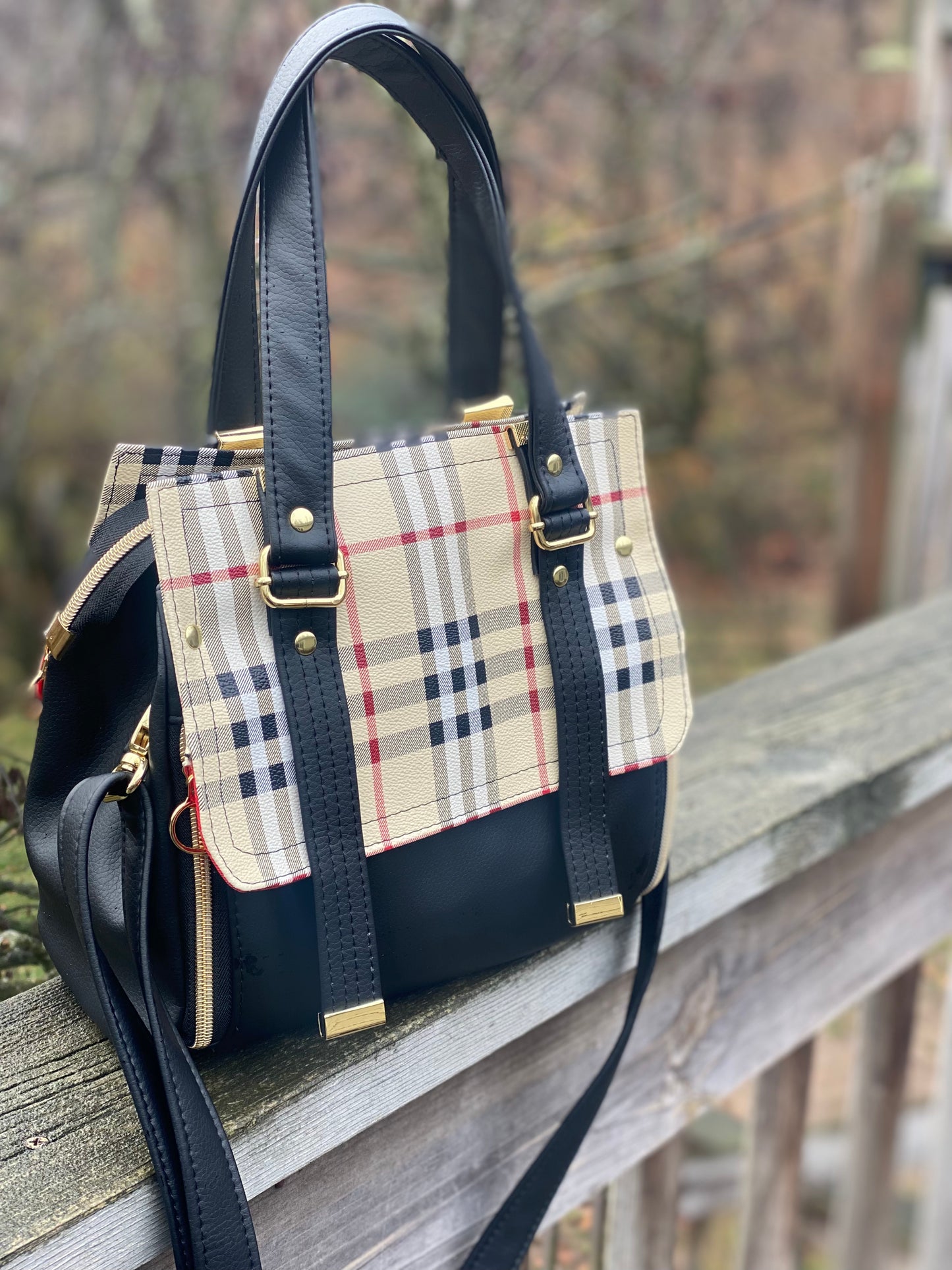 Plaid Vadon Handbag